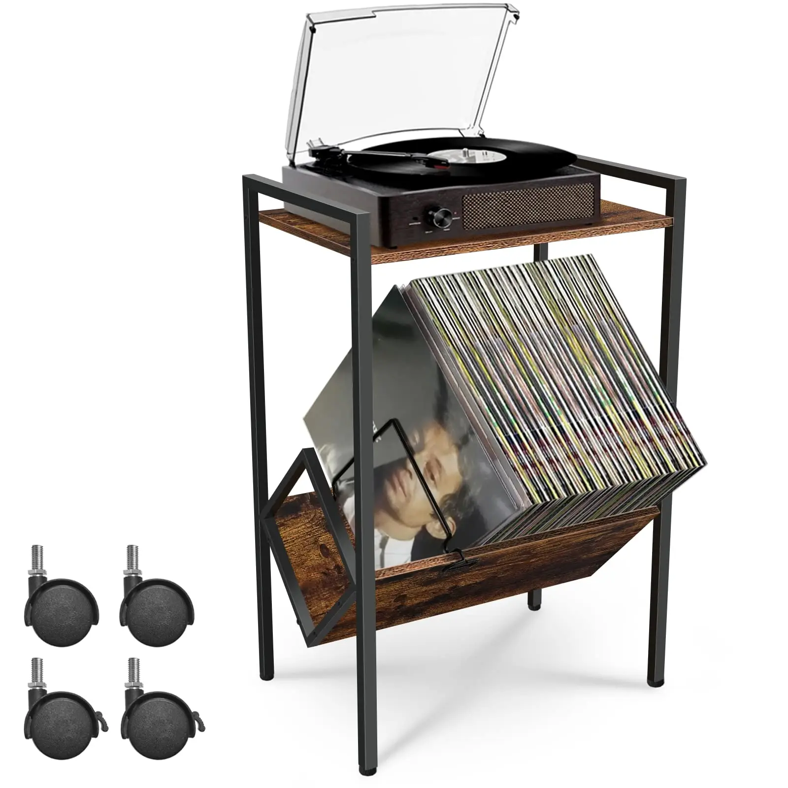 Home Office Amazon - 'Table Nightstand Up to 80 Albums