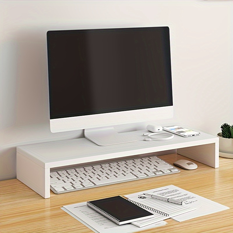 Monitor Riser Stand - Spacious Wooden Monitor Stand Elevating Computer
