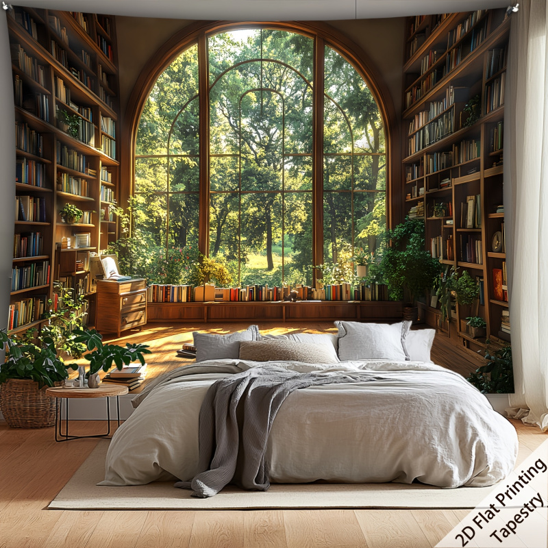 VIKAMA Forest Library Tapestry - Home Office Library recension och pris