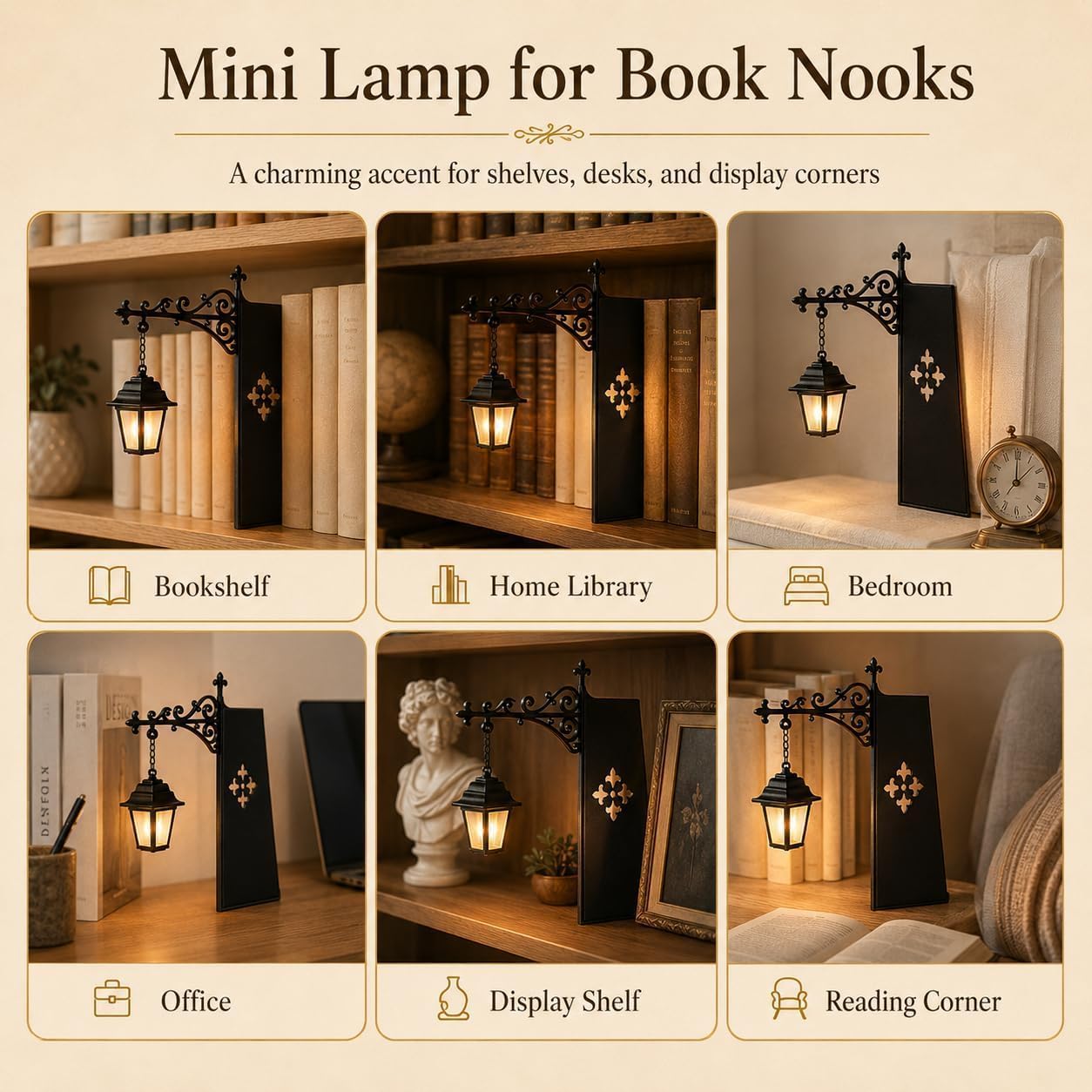 Mini Vintage Library Lantern B - Home Office Library recension och pris