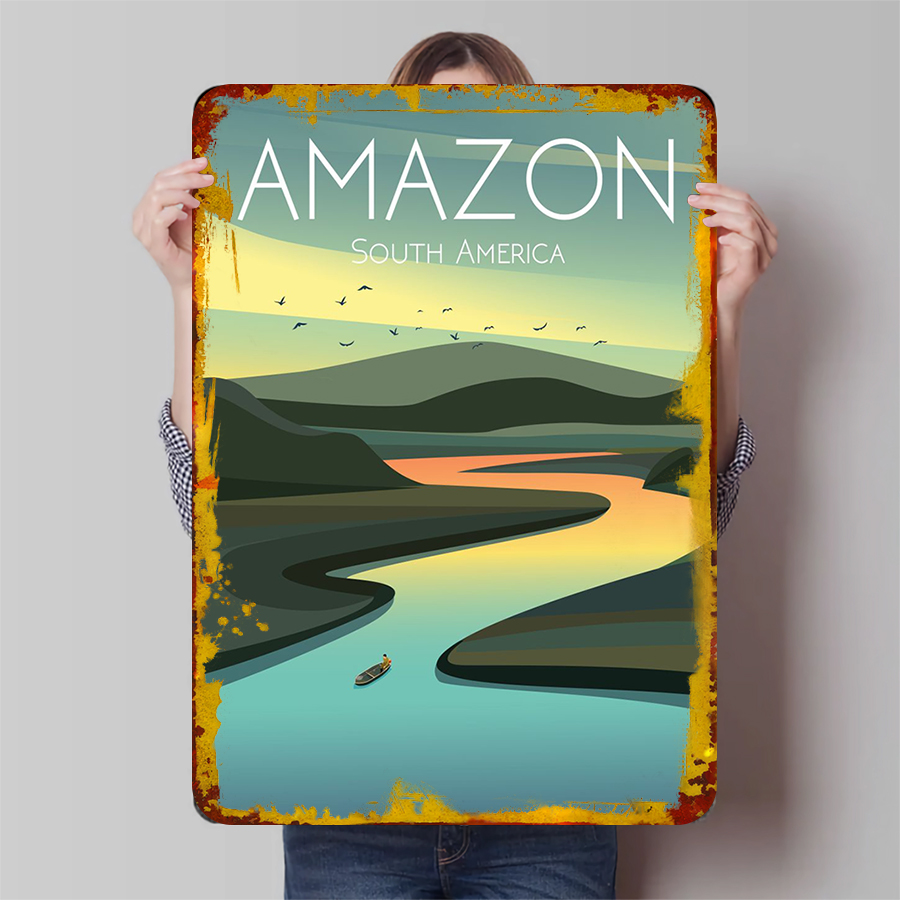 Amazon River Landscape Metal W - Home Office Amazon recension och pris