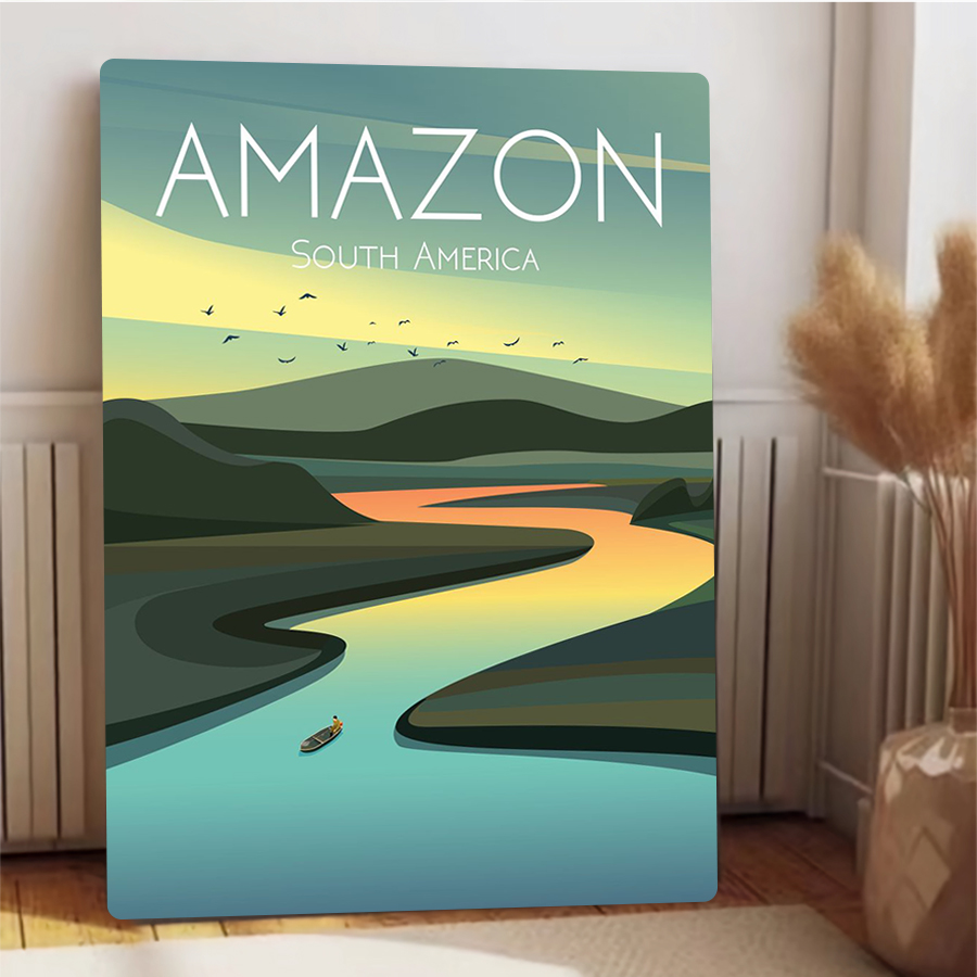 Amazon River Landscape Metal W - Home Office Amazon recension och pris
