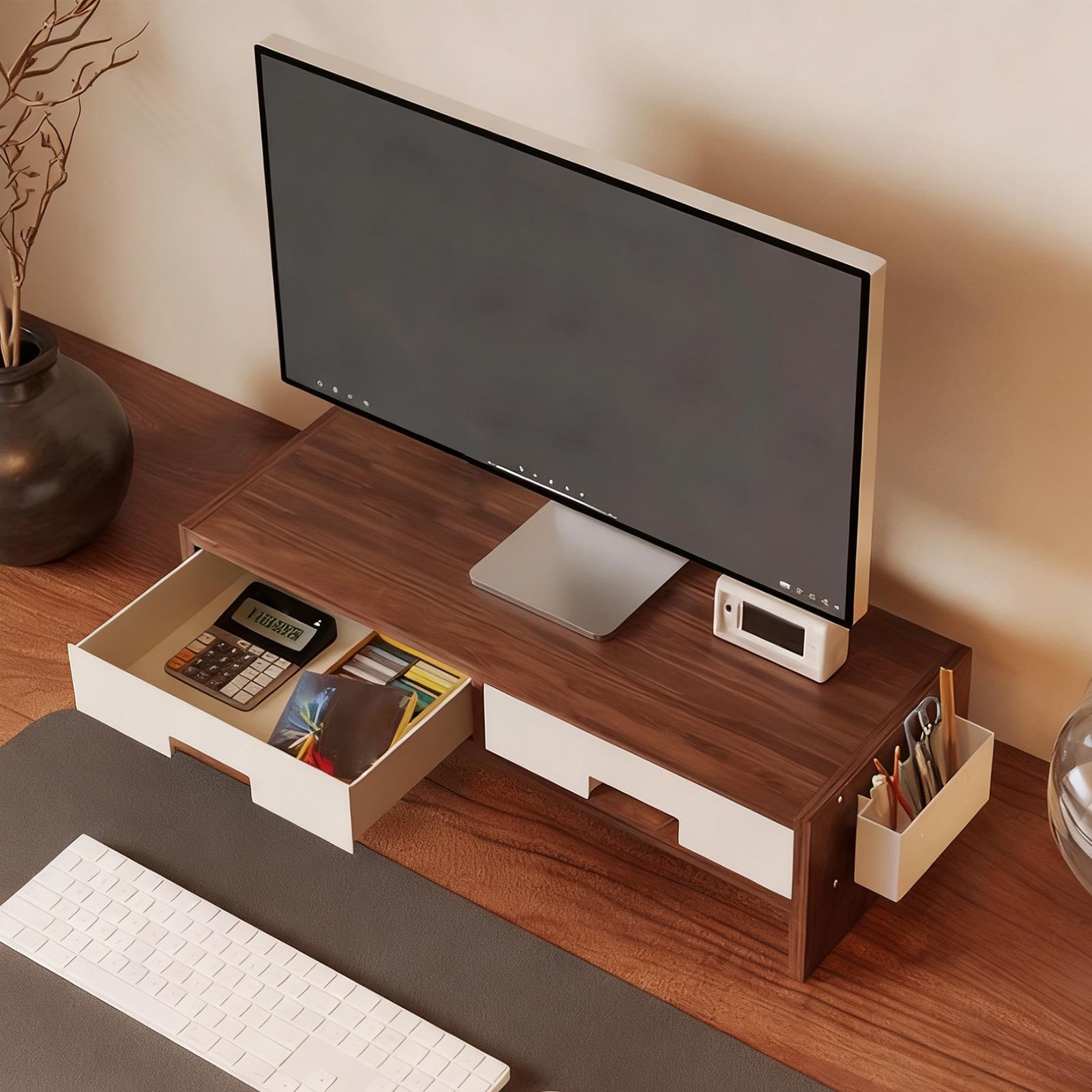 Desk Monitor Stand Riser Doubl - Monitor Riser Stand recension och pris