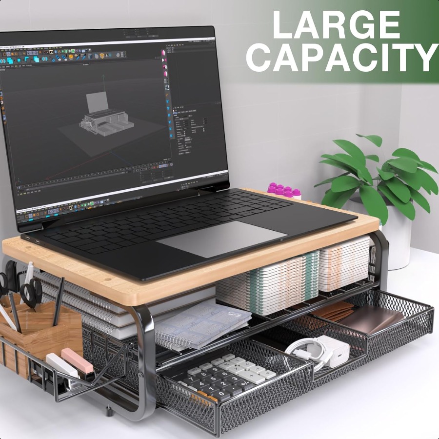 High Grade Wood Monitor Stand  - Monitor Riser Stand recension och pris