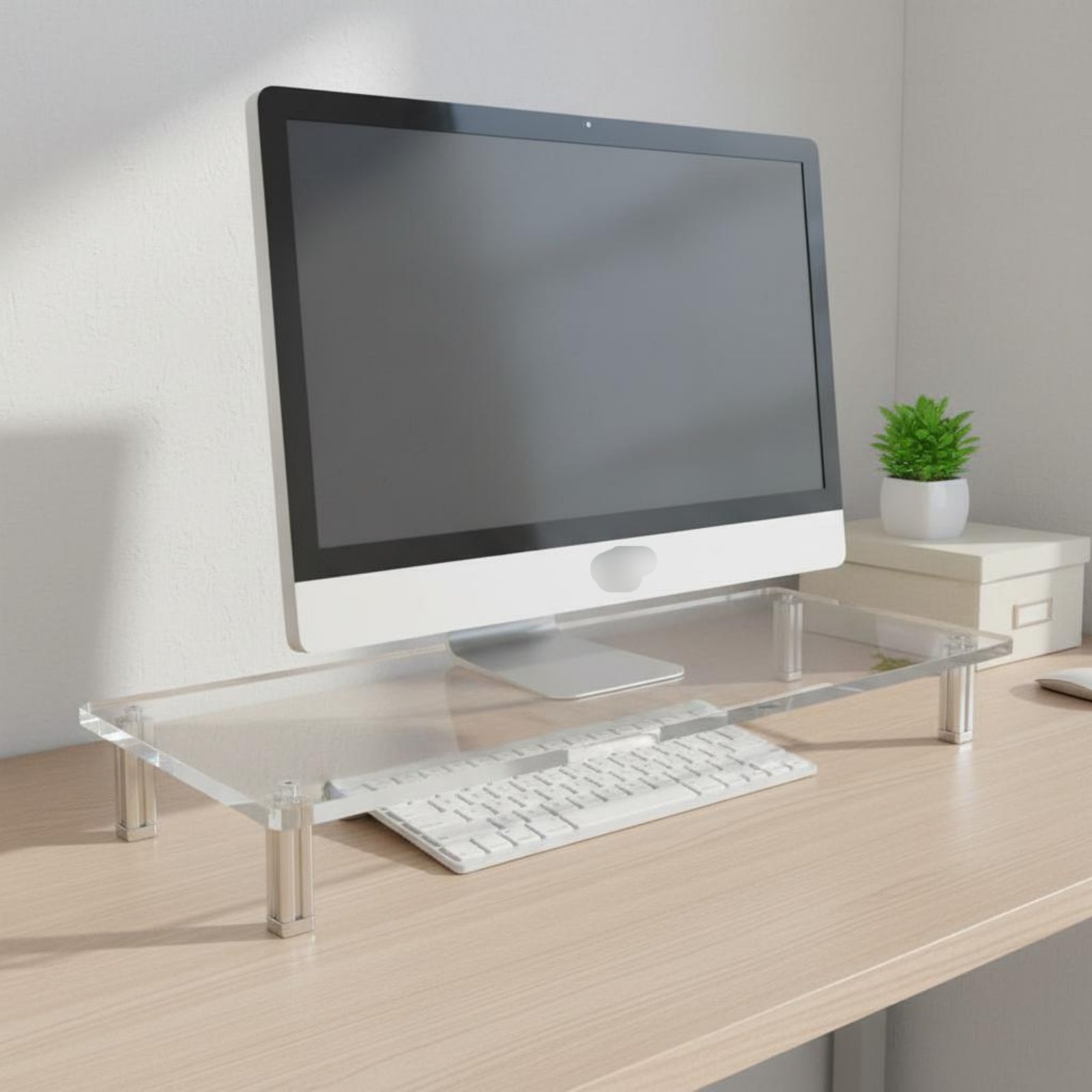 Acrylic Monitor Stand Easy to  - Monitor Riser Stand recension och pris