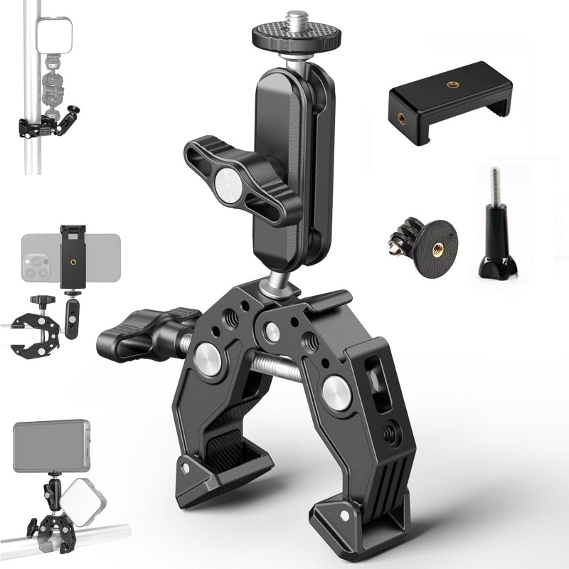 Universal Aluminum Super Clamp - Monitor Arm Dual recension och pris