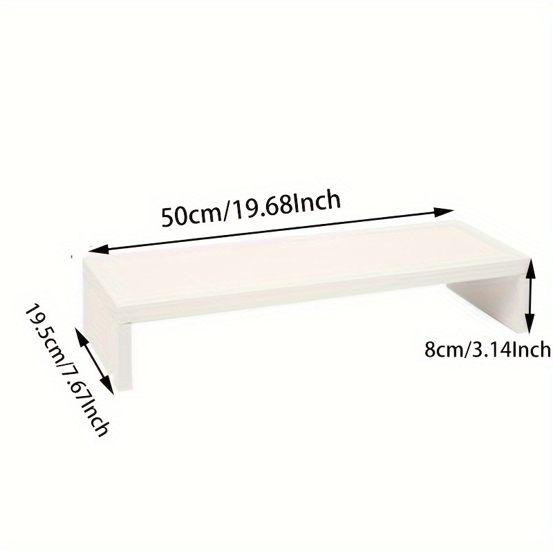 Spacious Wooden Monitor Stand  - Monitor Riser Stand recension och pris